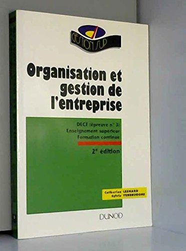 Organisation et gestion de l'entreprise : DECF, épreuve n° 3, enseignement supérieur, formation continue book