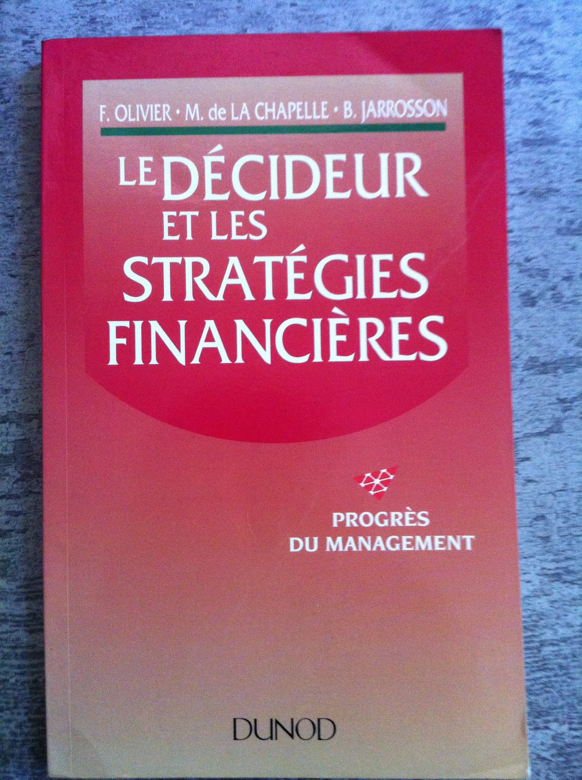 Le décideur et les stratégies financières Books