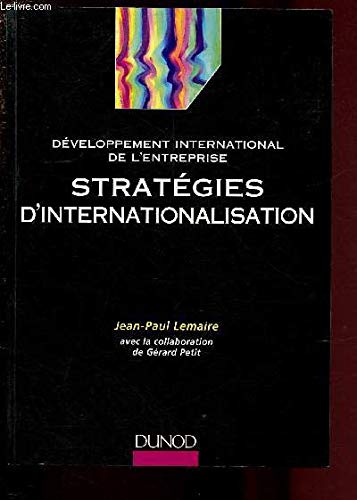 Développement international de l'entreprise: Stratégies d'internationalisation Books