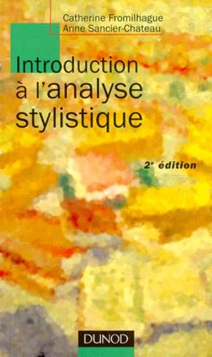 Introduction A L'Analyse Stylistique. 2eme Edition Books