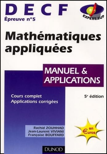 DECF, numéro 5 : Mathématiques appliquées : Manuel et applications book
