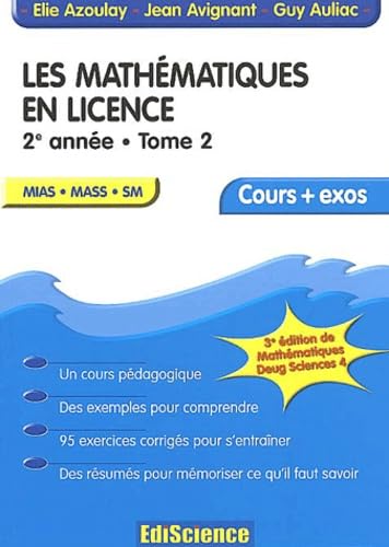 Les mathématiques en licence 2e année MIAS-MASS-SM: Tome 2 Books
