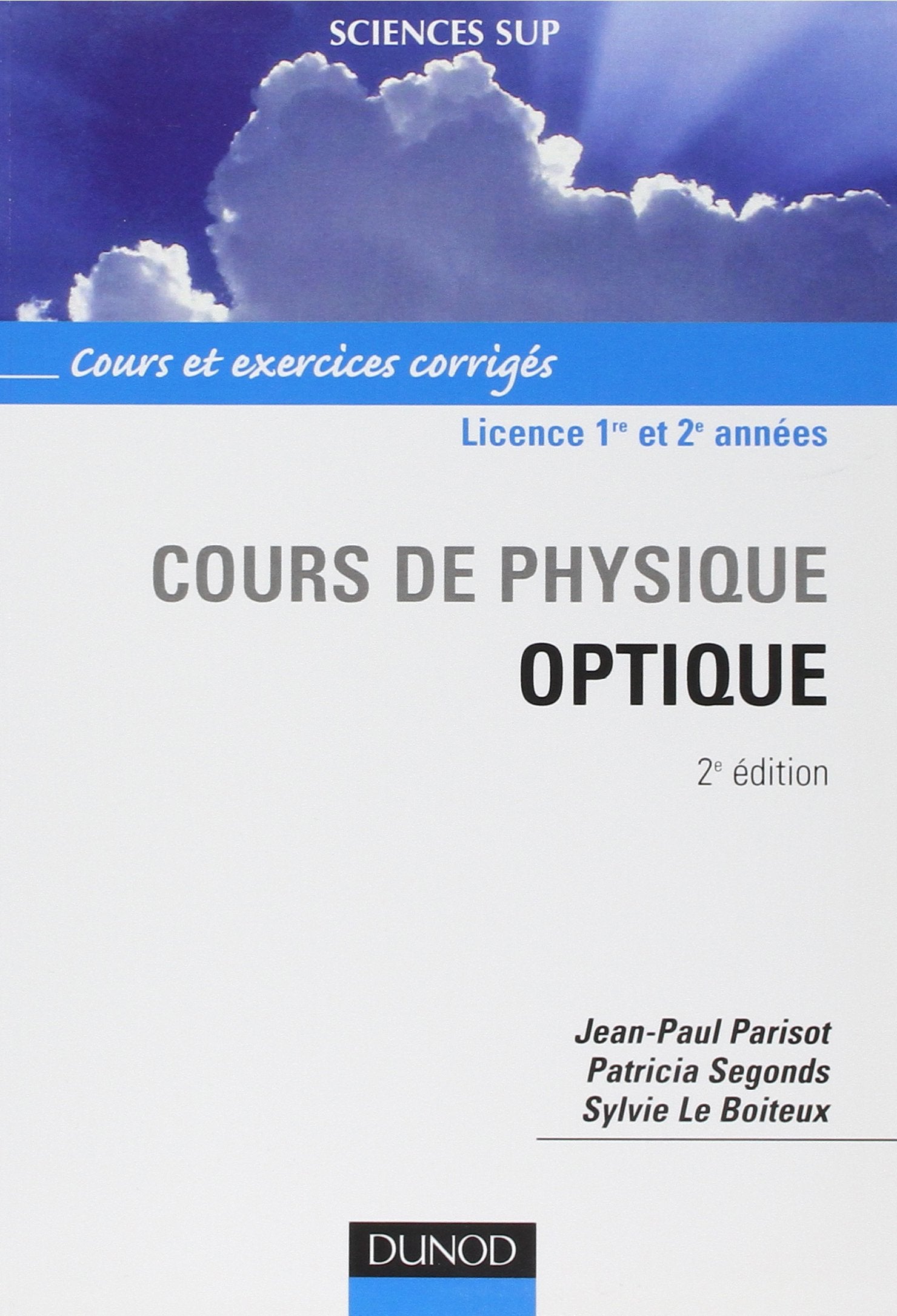 Cours de physique optique : Cours et exercices corrigés Mathematics