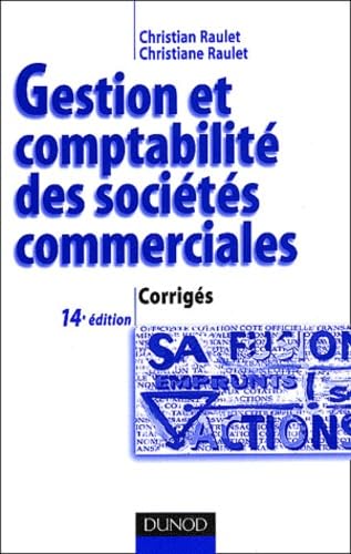 Gestion et comptabilité des sociétés commerciales: Corrigés book
