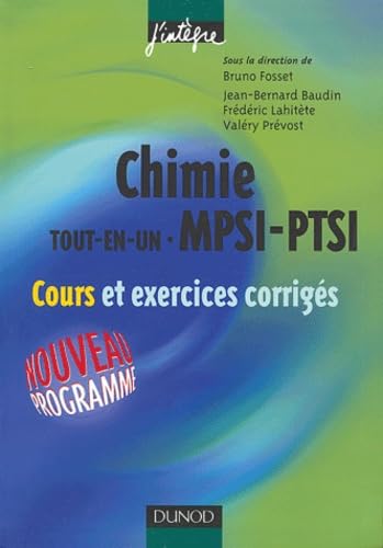 Chimie tout-en-un MPSI-PTSI : Cours et exercices corrigés Books