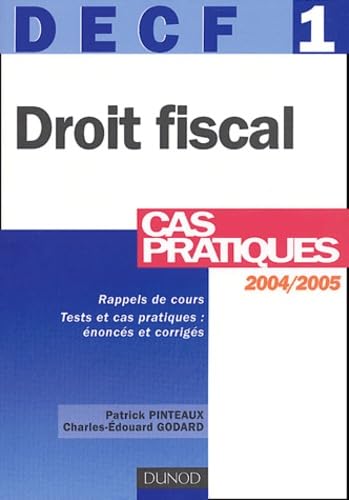 DECF, numéro 1 : Droit fiscal : Cas pratiques book