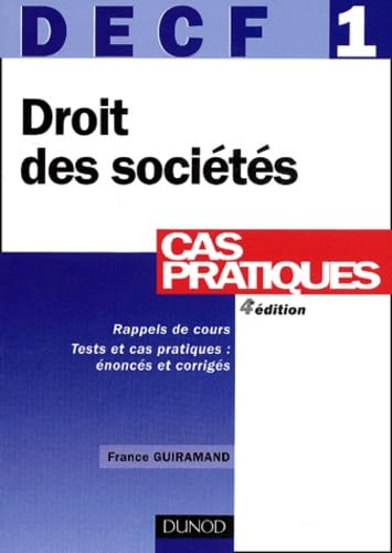 DECF, tome 1 : Droit des sociétés book