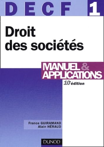 DECF, numéro 1 : Droit des sociétés book
