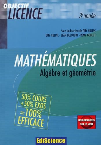 Mathématiques: Algèbre et géométrie 50% cours + 50% exos Books
