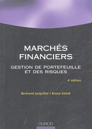 Marchés financiers: Gestion de portefeuille et des risques Books