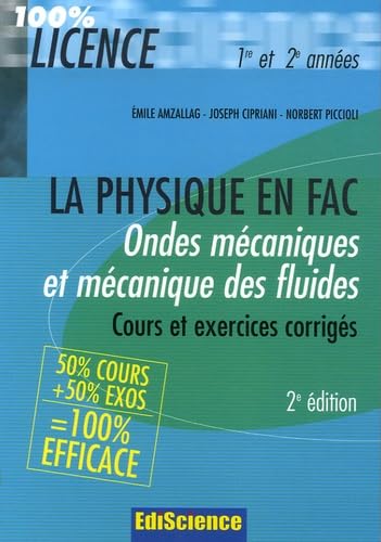 Ondes mécaniques et Mécanique des fluides: Rappel de cours et exercices corrigés de Physique book