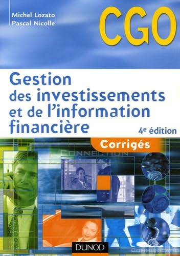 Gestion des investissements et de l'information financière: Corrigés Processus 4 et 5 book