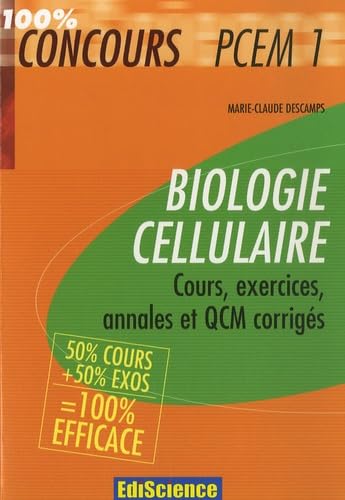 Biologie cellulaire: Cours, exercices, annales et QCM corrigés book