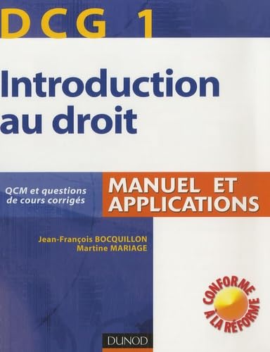Introduction au droit DCG1: Manuel et applications book
