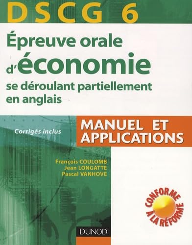 Epreuve orale d'économie se déroulant partiellement en anglais: DSCG 6 book