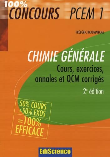 Chimie générale PCEM 1: Cours, exercices, annales et QCM corrigés book