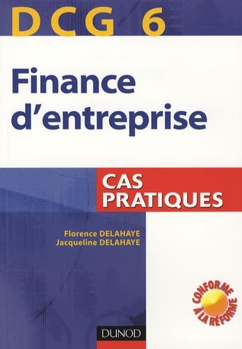 Finance d'entreprise DCG6: Cas pratiques book