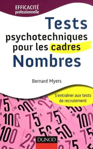 Tests psychotechniques pour les cadres : nombres book