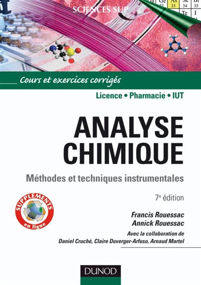 Product Image: Analyse chimique : méthodes et techniques instrumentales modernes : cours et exercices corrigés