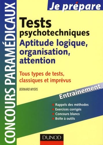 Tests psychotechniques: Aptitude logique, organisation, attention book