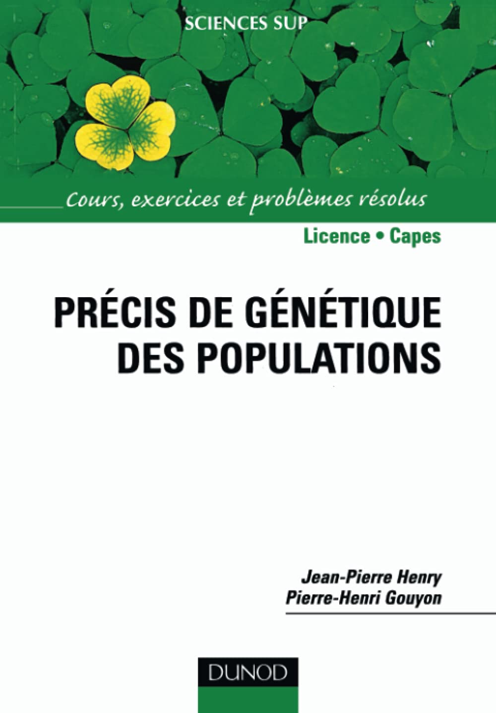 Précis de génétique des populations - Cours, exercices et problèmes résolus book
