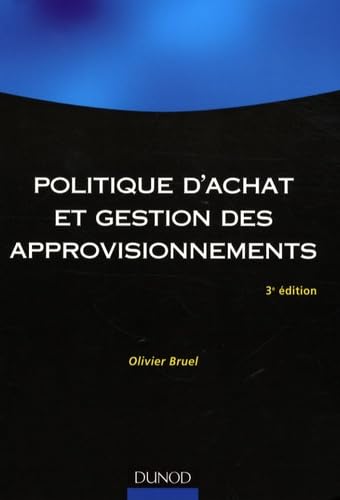 Politique d'achat et gestion des approvisionnements book