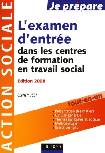 L'examen d'entrée dans les centres de formation en travail social book