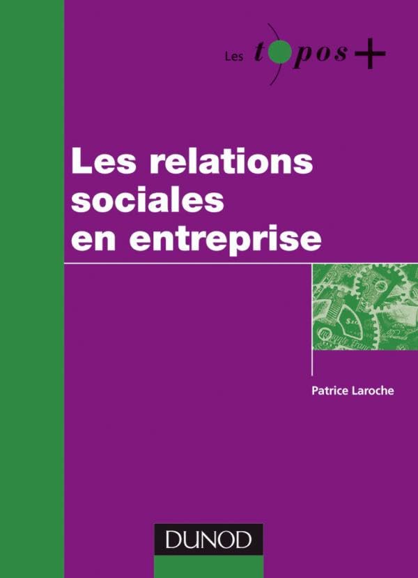 Les relations sociales en entreprise book