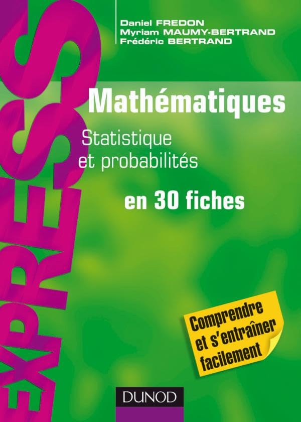 Mathématiques L1/L2 : Statistique et Probabilités: en 30 fiches book