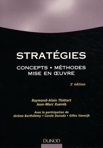 Stratégies: Concepts, méthodes, mise en oeuvre book