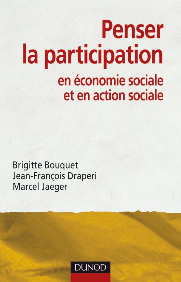Penser la participation en économie sociale et en action sociale book