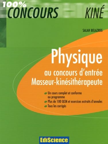 Physique au concours d'entrée Masseur-kinésithérapeute book