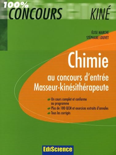 Chimie au concours d'entrée Masseur-kinésithérapeute book