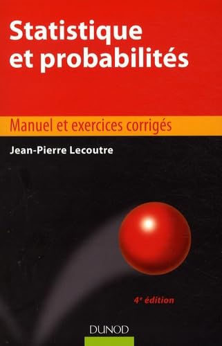Statistique et probabilités: Manuel et exercices corrigés book