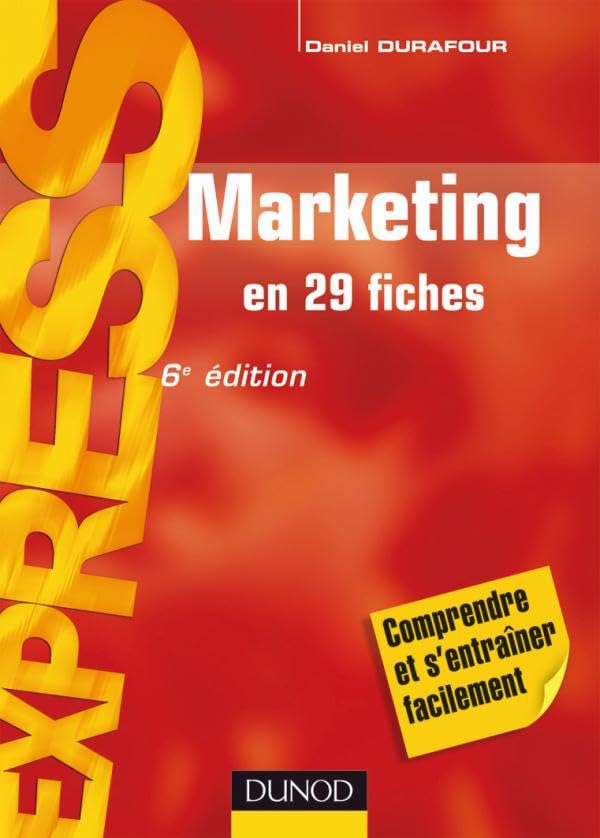 Marketing -en 29 fiches - 6ème édition: en 29 fiches book