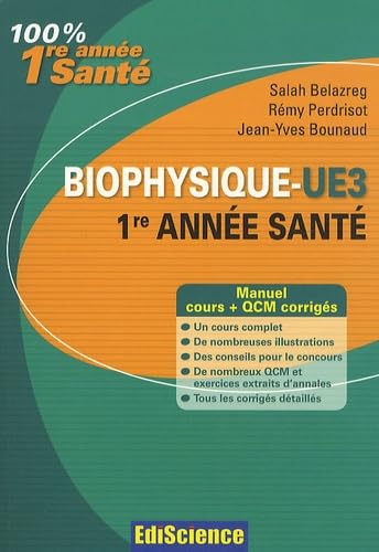Biophysique: Cours, exercices, annales et QCM corrigés book
