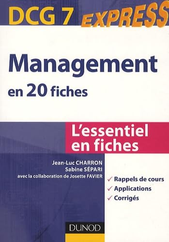 DCG7 Express Management en 20 fiches Books