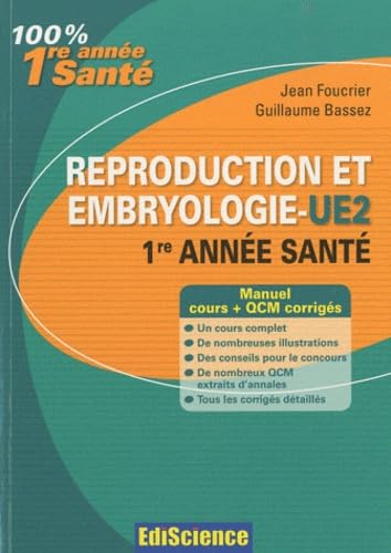 Reproduction et embryologie UE2 1re année santé book