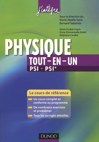 Physique tout-en-un 2e année PSI, PSI: Cours et exercices corrigés book