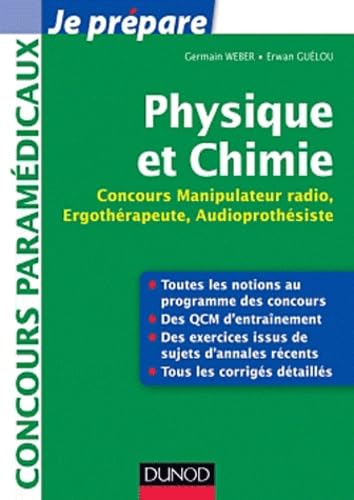 Physique et Chimie: Concours Manipulateur radio, Ergothérapeute, Audioprothésiste Medicine