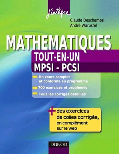 Mathématiques tout-en-un 1re année - MPSI-PCSI: Cours et exercices corrigés Books