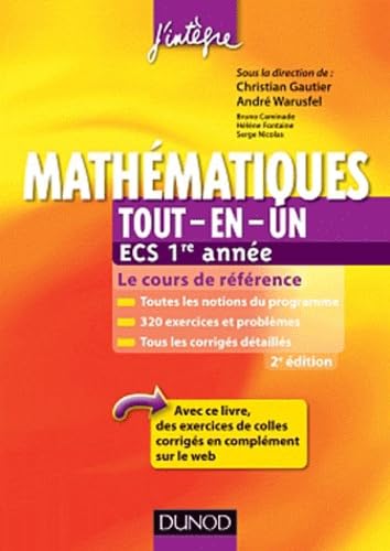 Mathématiques Tout-en-un, ECS 1re année: Cours et exercices corrigés book