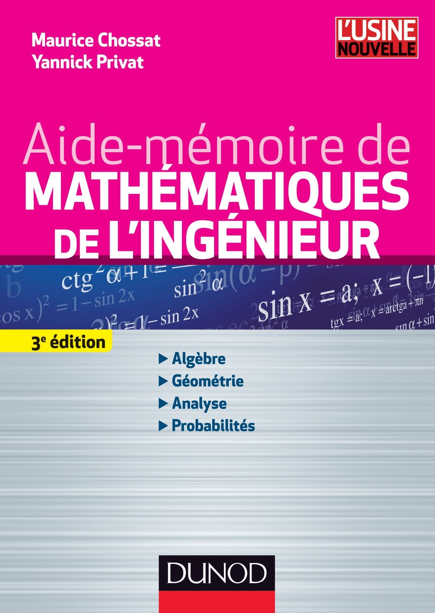 Aide-mémoire de mathématiques de l'ingénieur book