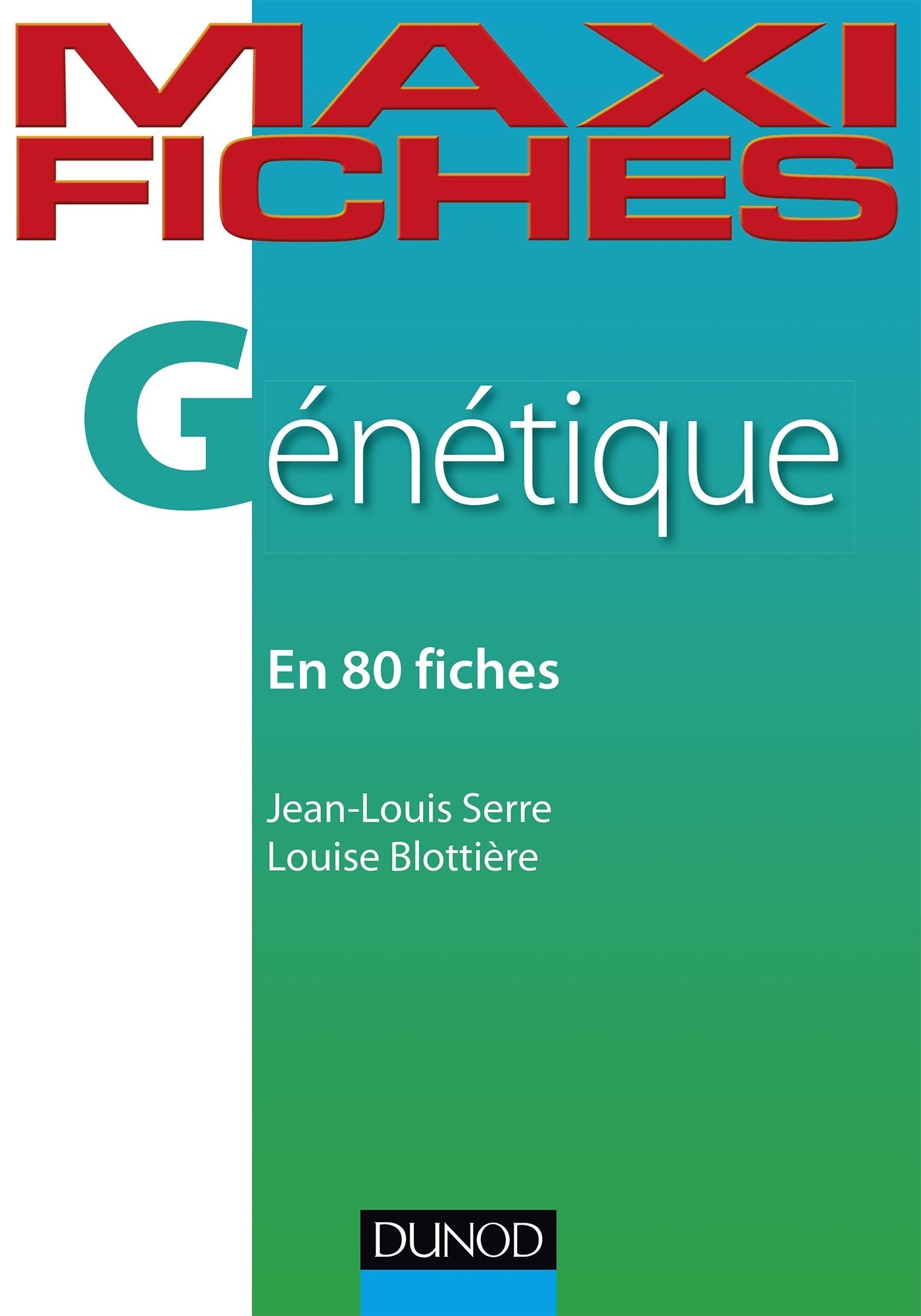 Génétique en 80 fiches book