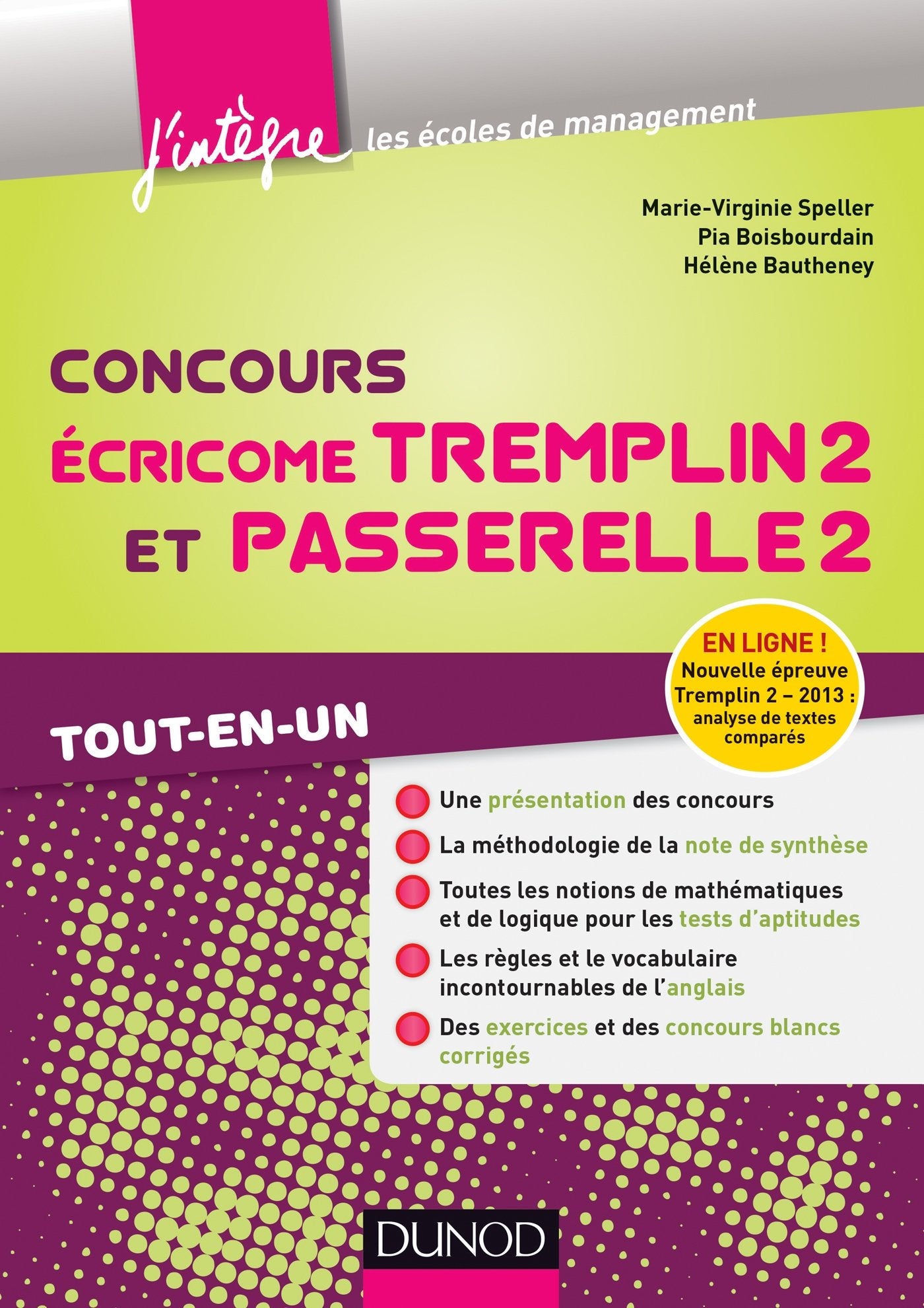 Concours écricome tremplin 2 et passerelle 2: Tout en un book
