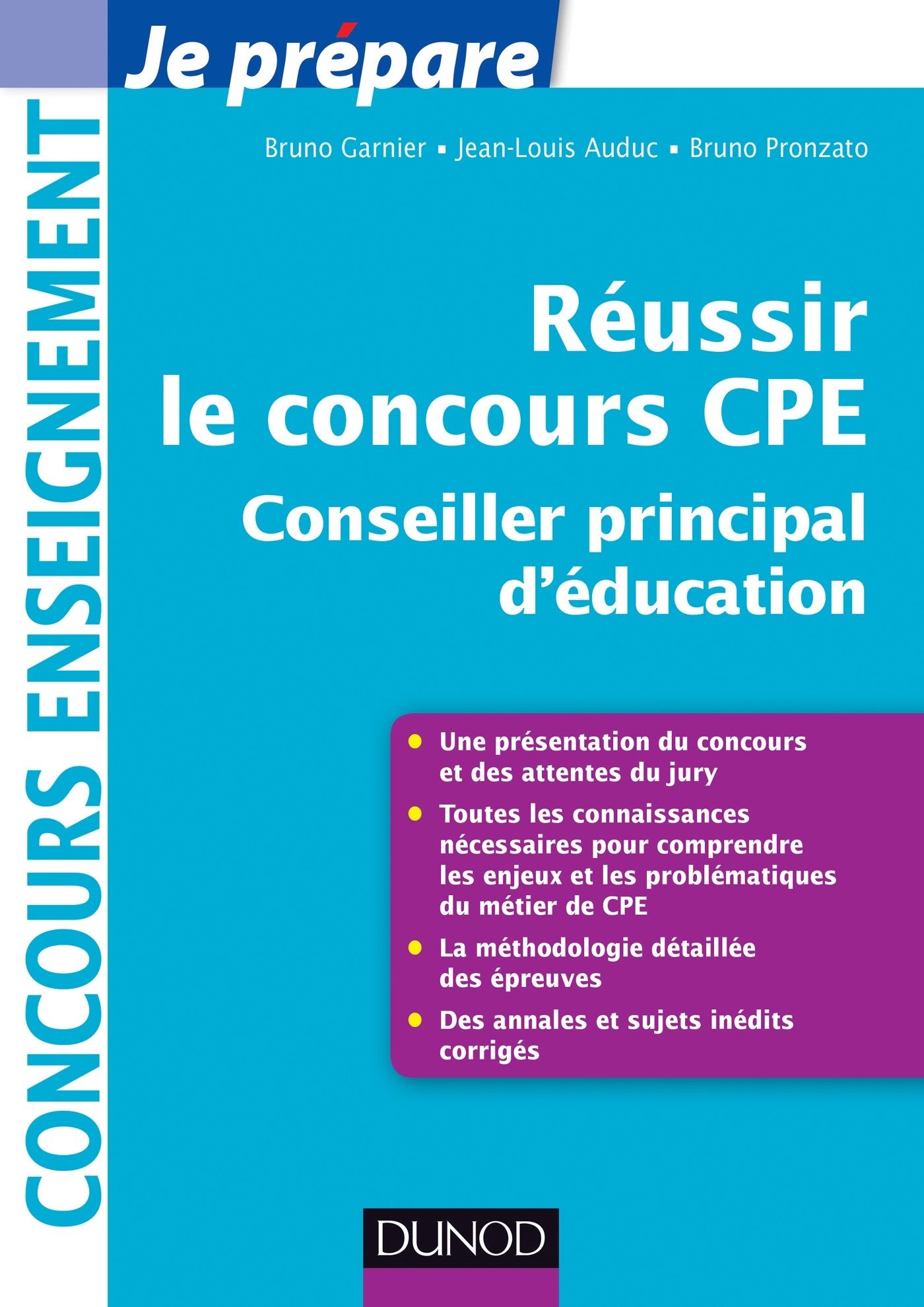 Réussir le concours CPE: Conseiller principal d'éducation Books