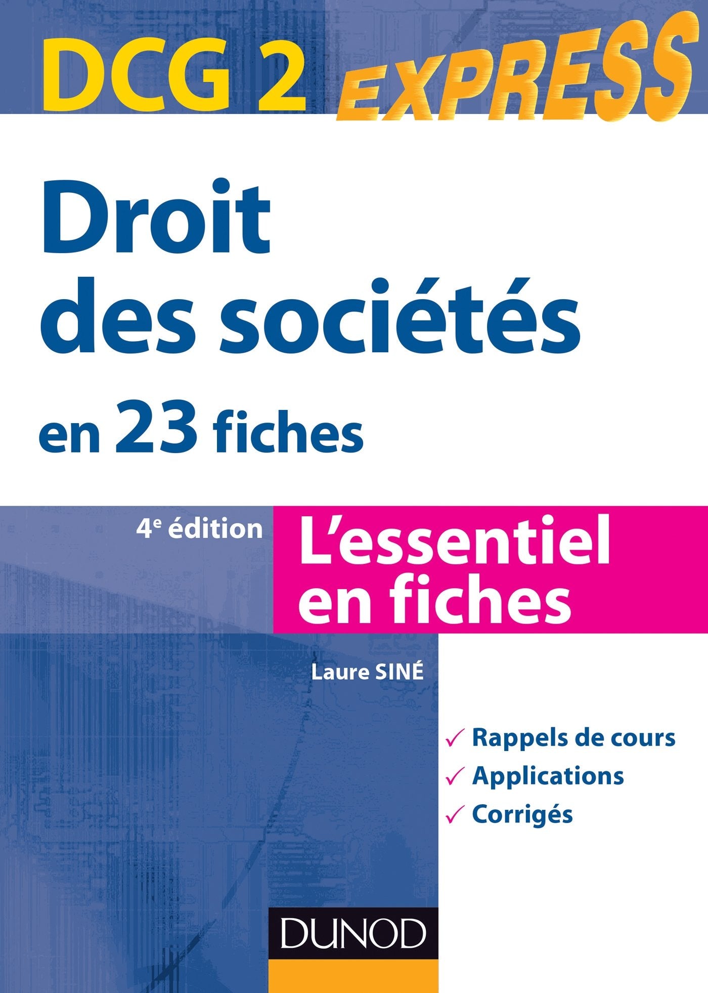 Droit des sociétés en 23 fiches: DCG 2 book