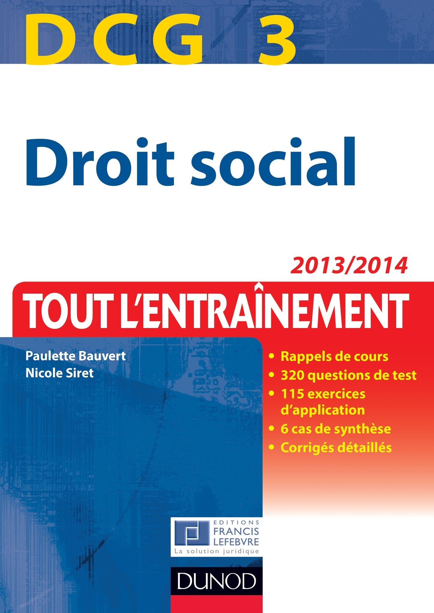 DCG 3 Droit social: Tout l'entraînement book