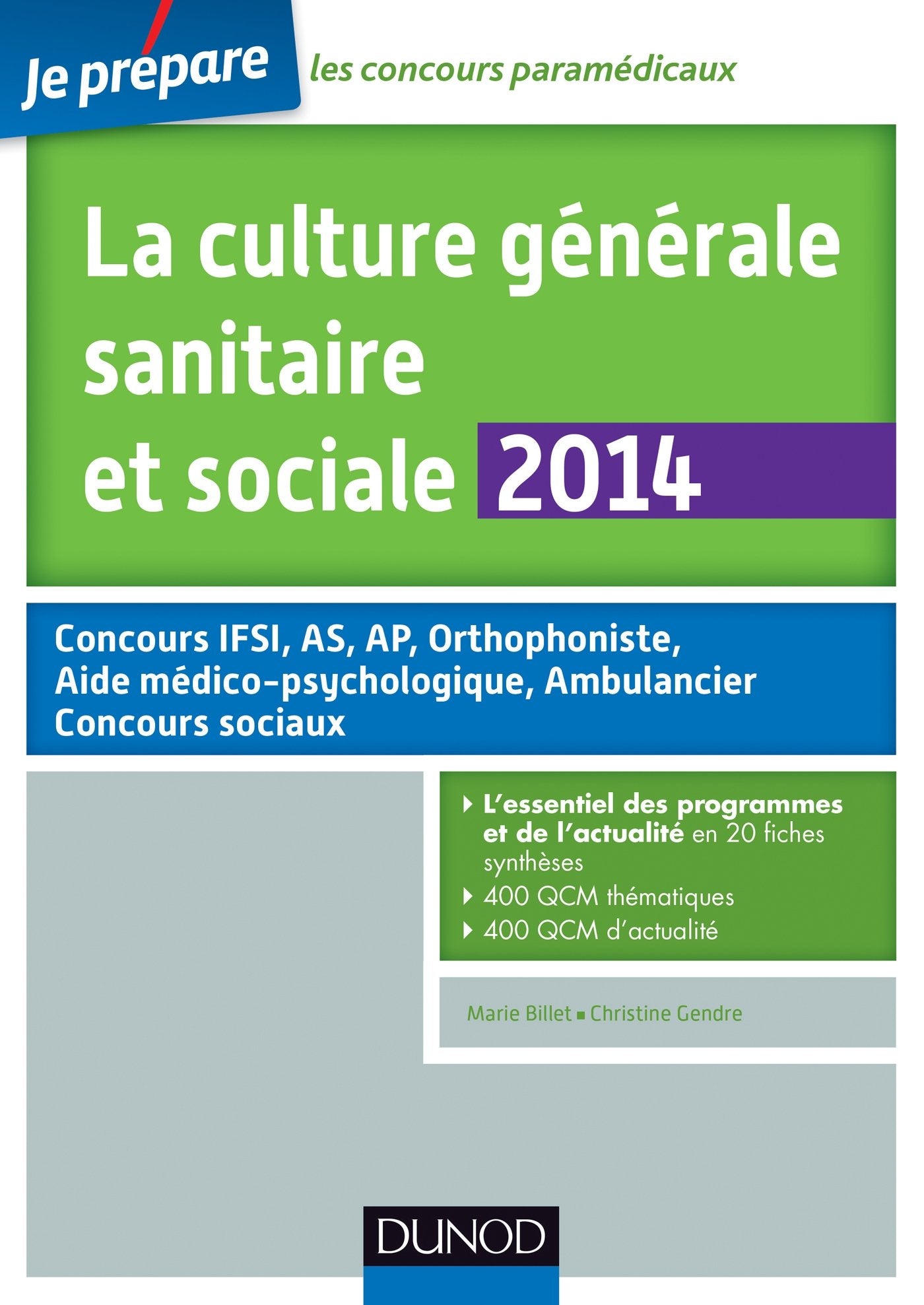 La culture générale sanitaire et sociale book