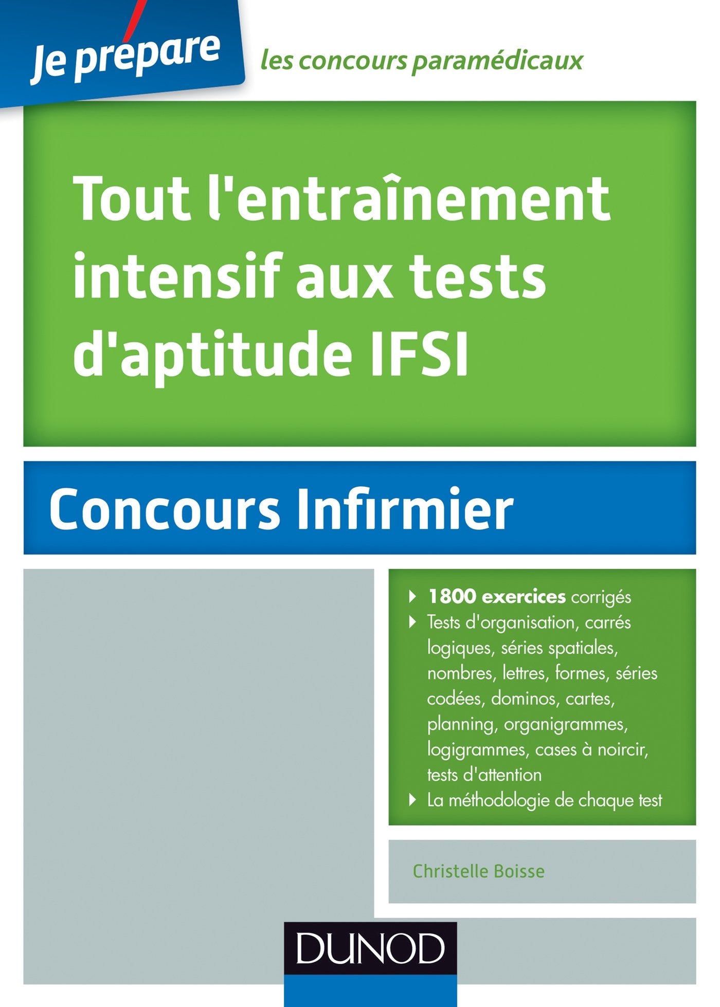 Tout l'entraînement intensif aux tests d'aptitude IFSI book